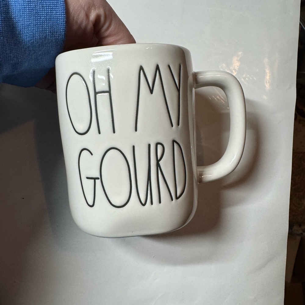 Rae Dunn Oh My Gourd coffee mug mint condition